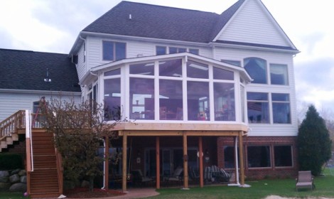 Custom All Season Sunroom Elevated Deck