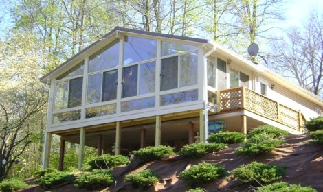 Gable Sunroom On Deck - Michigan