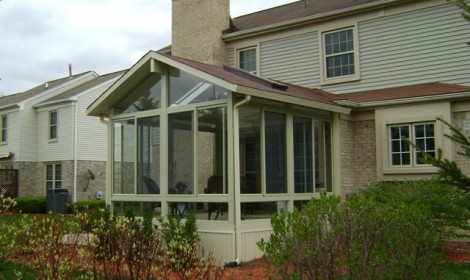 Gable Sunroom with 2 Skylights Oakland County