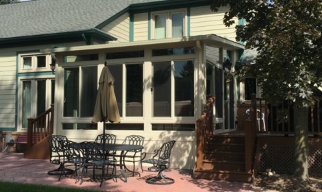 Custom Studio Sunroom on a Deck in Macomb County