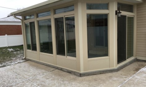 Studio Style Sunroom with Custom Corner