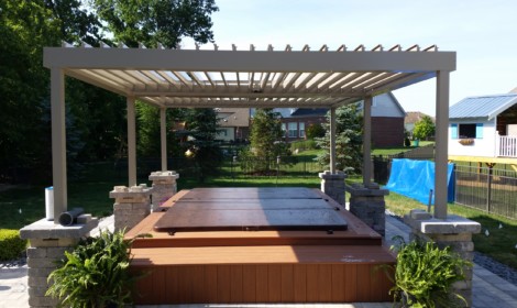 louvered roof