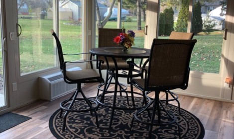 Gable Style Sunroom Custom Interior1