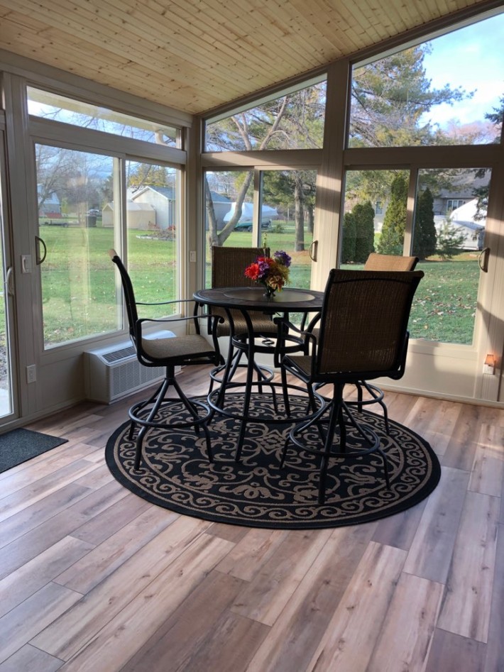 Gable Style Sunroom Custom Interior1