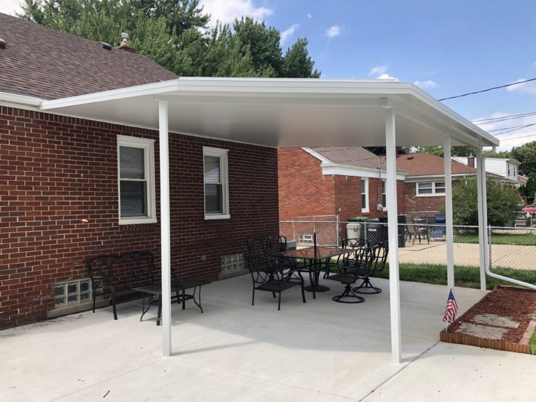 Custom Angled Insulated Patio Roof - Allen Park - Mr. Enclosure ...